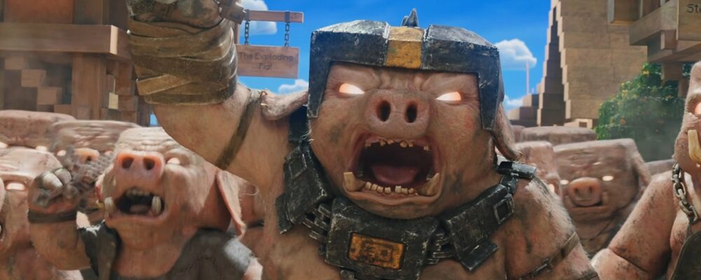 Por que os Piglins dropam carne quando morrem no filme de Minecraft?