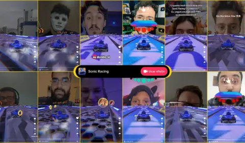 Sonic Racing: CrossWorlds invade o TikTok com filtro
