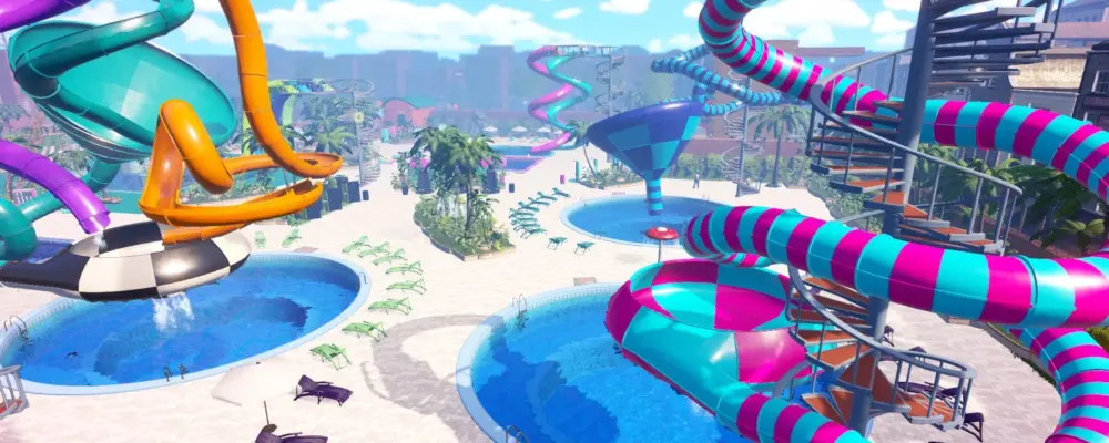 Waterpark Simulator transforma gestão em comédia de ragdoll