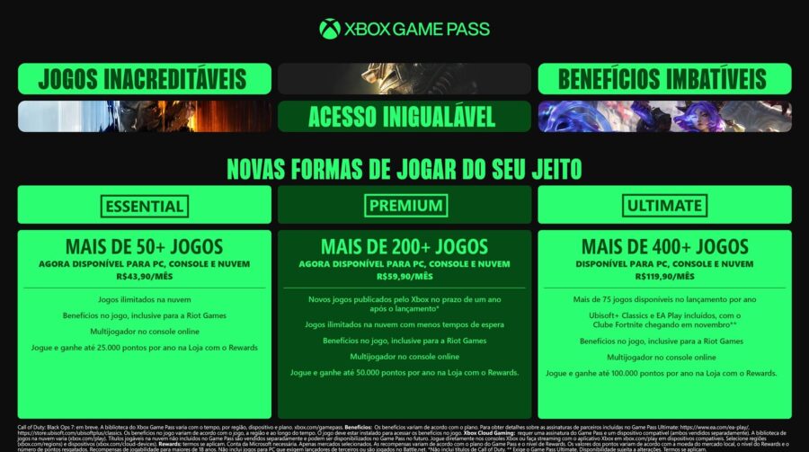 Xbox Game Pass é reformulado, e Ultimate fica mais caro