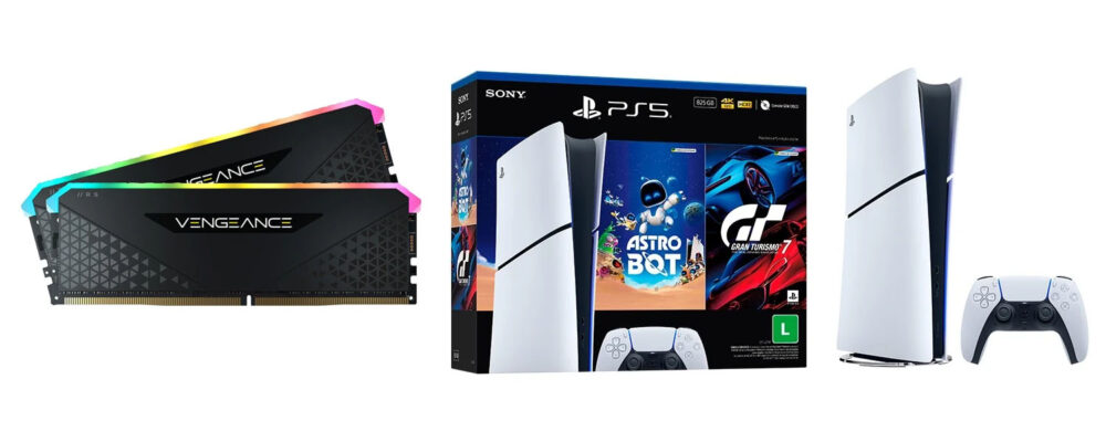 PS5 está custando menos do que 64GB de RAM no Brasil, Estados Unidos e Europa