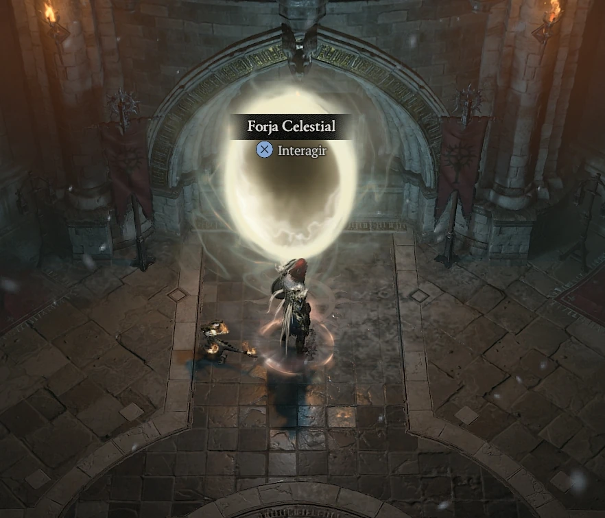 Diablo IV Paladina 002 - Portal da Forja Celestial