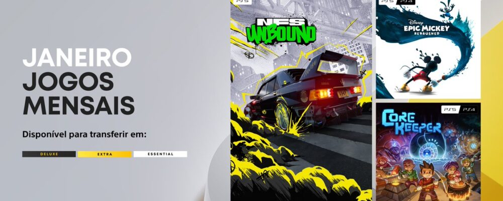 PS Plus Essential Janeiro de 2026: anúncio oficial dos jogos