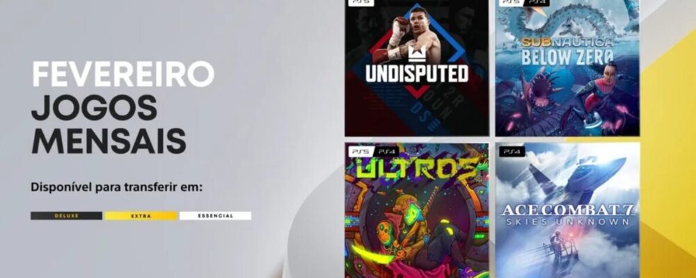 PS Plus de fevereiro traz quatro jogos e mistura luta, exploração…
