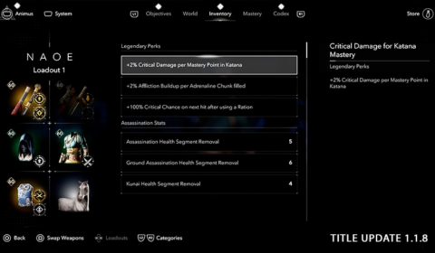 Assassin’s Creed Shadows recebe atualização 1.1.8 com “salto manual” e mais