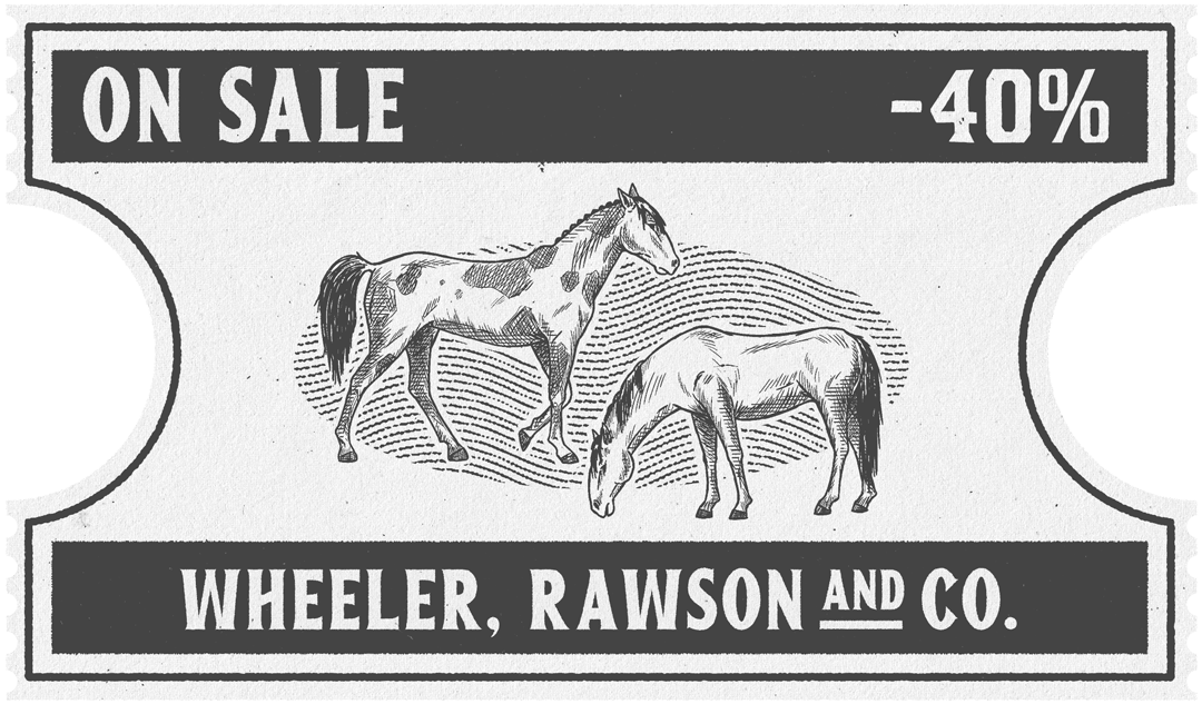 Cavalos Mustangue e Ardennes. 40% de desconto