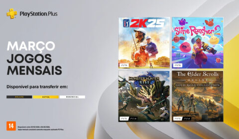 Lembrete: hoje é o último dia para pegar os jogos do plano PS Plus Essential de março de 2026