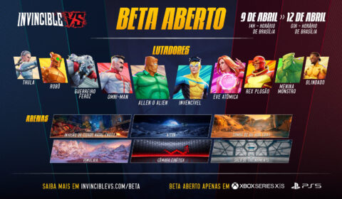 Novo trailer do Beta Aberto de Invincible VS; começa amanhã (9)