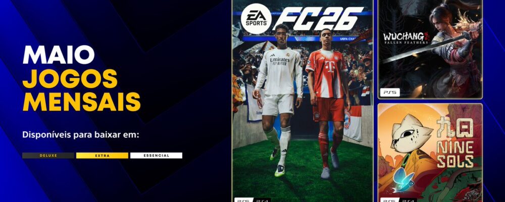 PS Plus Essential Maio de 2026: anúncio oficial dos jogos