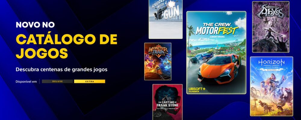 PS Plus Extra e Deluxe abril 2026: anúncio oficial