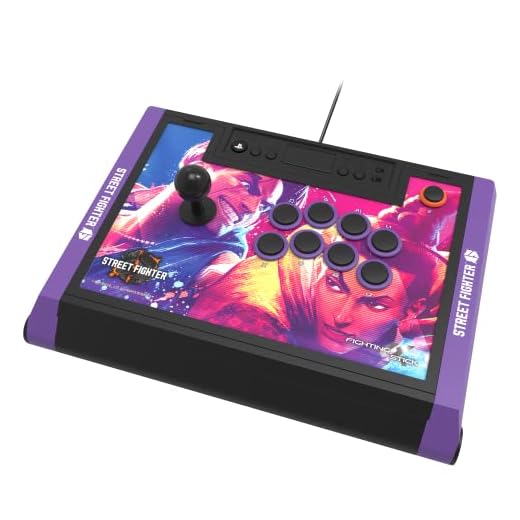 Controle com fio para jogos de Luta Hori ALPHA Edição Street Fighter 6 para PS4, PS5 e PC Licenciado para consoles Sony
