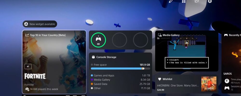Nova Widget do PS5 vai Revelar Número de Jogadores Online por Região