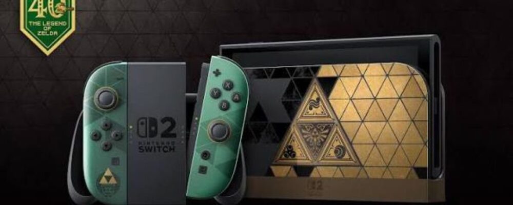 Nintendo Switch 2 ganha edição especial de 40 anos de The Legend…